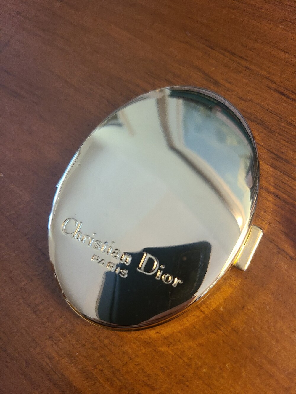 Dior Vintage Gold Compact Mirror Makeup Mirror
